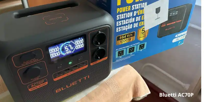 Estação de Energia Portátil: As 10 melhores em 2026 7 Bluetti AC70P estação de energia portátil 864Wh